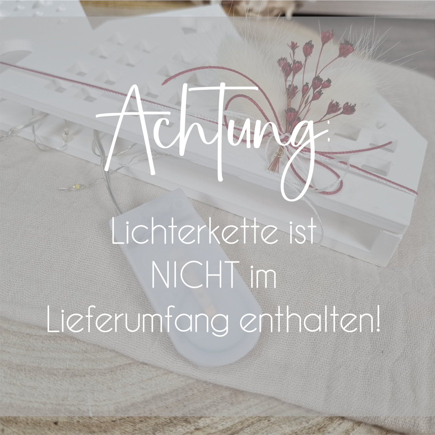 Lichthaus Lichterstadt mit Holzsockel - Lichterglanz