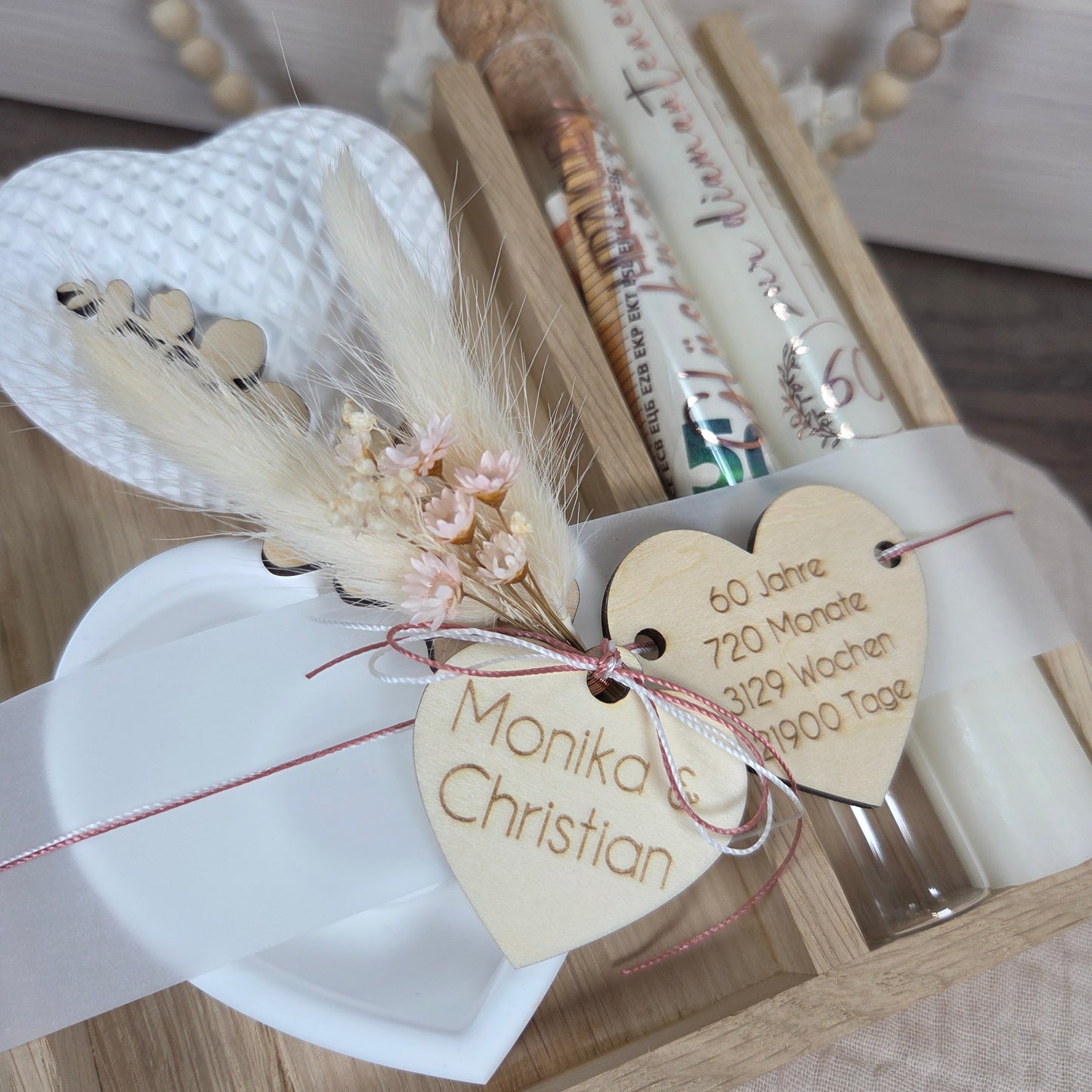 Kerzenset Geschenk zur goldenen Hochzeit