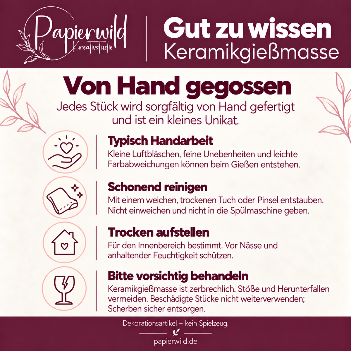 Mini-Lichthäuser aus Keramikgießmasse – einzeln & als 6er-Set