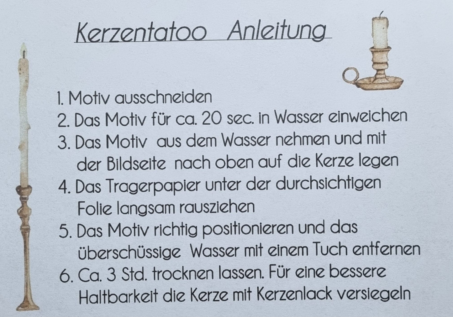 Kerzenfolie Kerzentattoo Kommunion 4 |Glückwunsch | Glaube Hoffnung Liebe | Wasserschiebefolie für Kerzen | Din A5 | Kerzensticker Mädchen