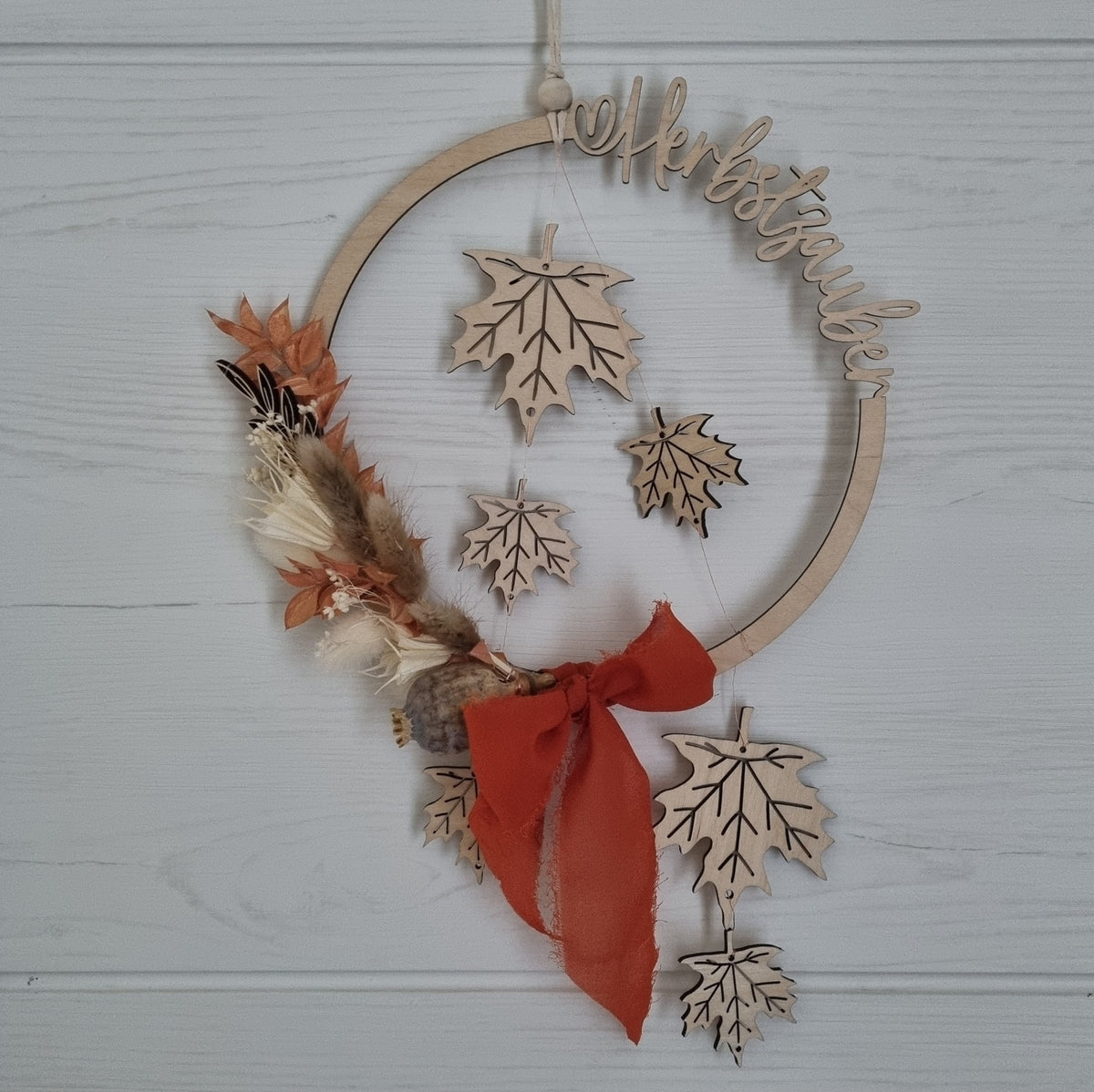 Holzloop Herbstzauber Ø 20 cm – Herbstdeko