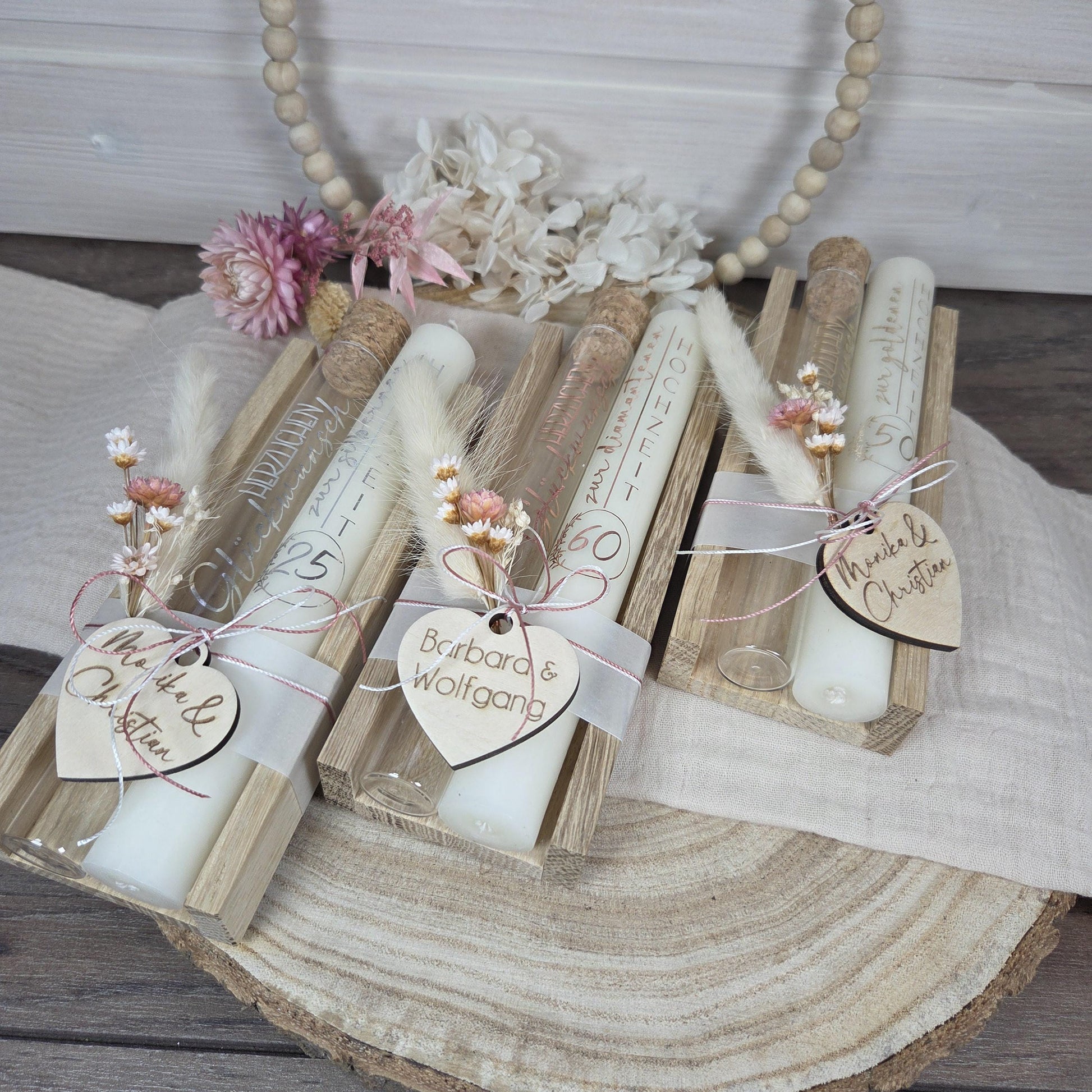 Geldgeschenk zur goldenen, silbernen, diamantenen Hochzeit | Geschenkset | Silberhochzeit | Goldhochzeit | Diamanthochzeit personalisierbar