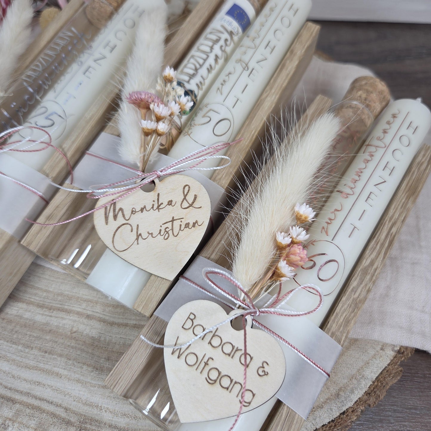 Geldgeschenk zur goldenen, silbernen, diamantenen Hochzeit | Geschenkset | Silberhochzeit | Goldhochzeit | Diamanthochzeit personalisierbar