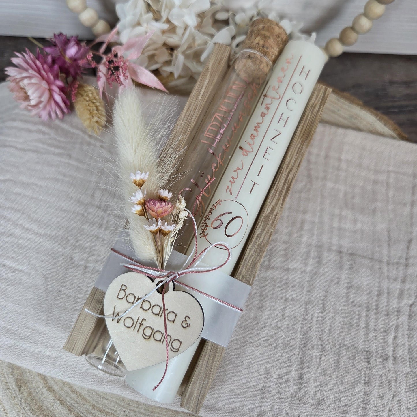 Geldgeschenk zur goldenen, silbernen, diamantenen Hochzeit | Geschenkset | Silberhochzeit | Goldhochzeit | Diamanthochzeit personalisierbar