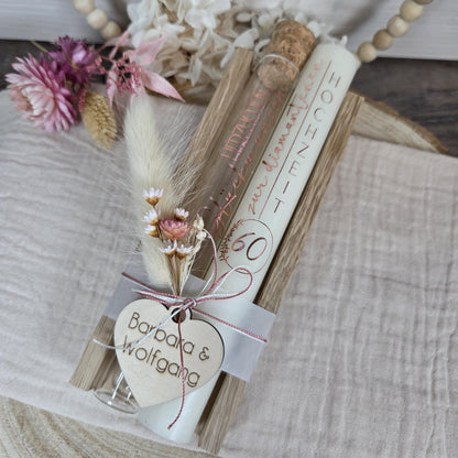 Geldgeschenk zur goldenen, silbernen, diamantenen Hochzeit | Geschenkset | Silberhochzeit | Goldhochzeit | Diamanthochzeit personalisierbar