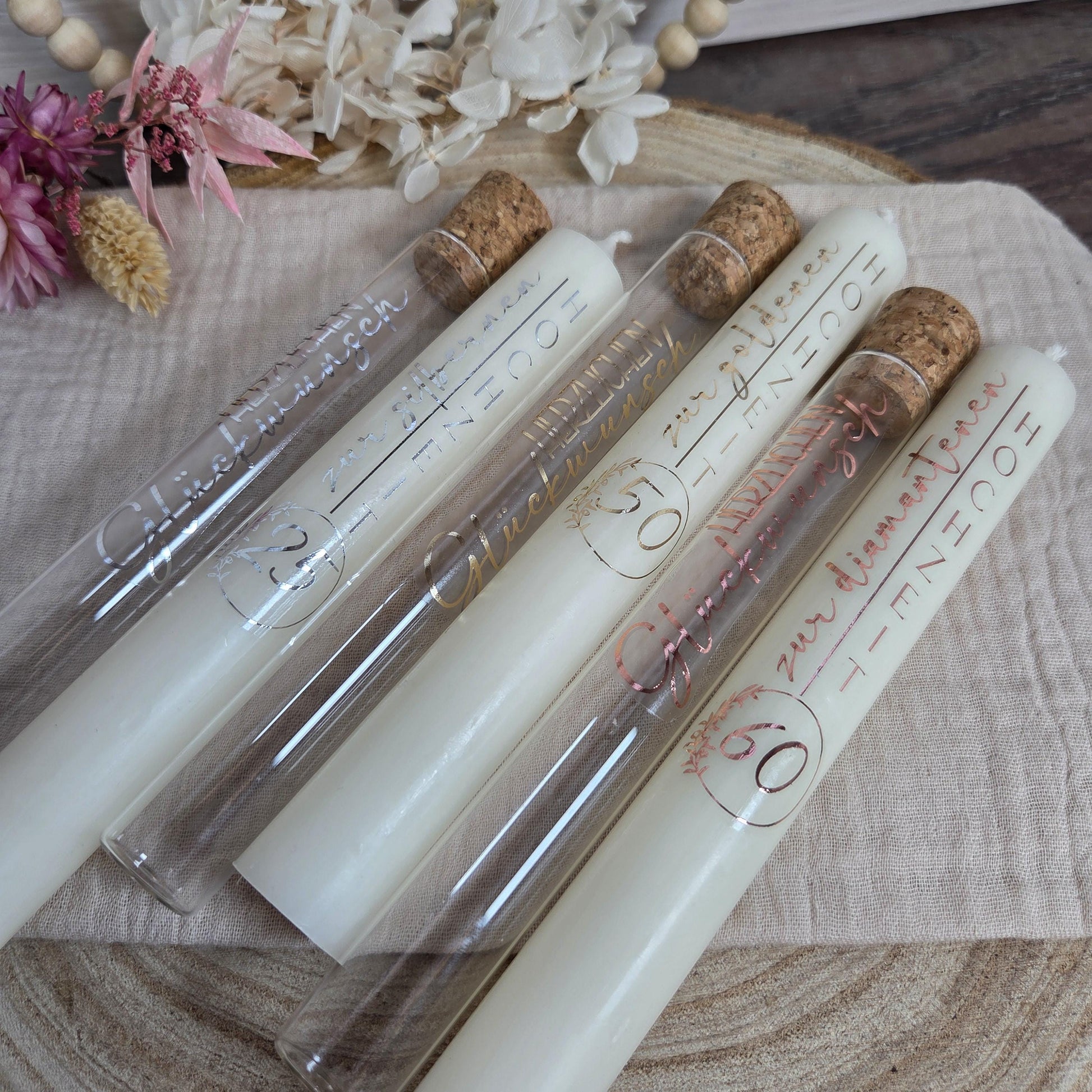 Geldgeschenk zur goldenen, silbernen, diamantenen Hochzeit | Geschenkset | Silberhochzeit | Goldhochzeit | Diamanthochzeit personalisierbar