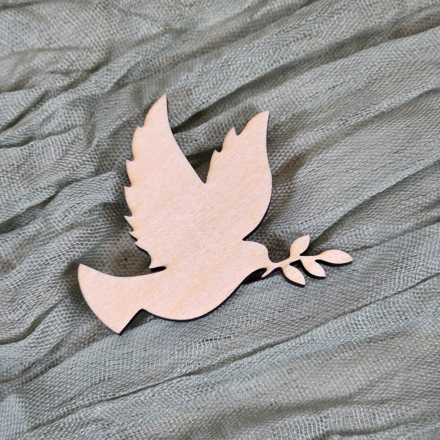 Streudeko Tischdeko zu Kommunion Konfirmation Taufe Firmung aus Holz 10 Stk | Lasercut Tischdekoration | Fisch Kreuz Taube Herz