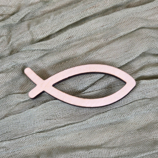 Streudeko Tischdeko zu Kommunion Konfirmation Taufe Firmung aus Holz 10 Stk | Lasercut Tischdekoration | Fisch Kreuz Taube Herz