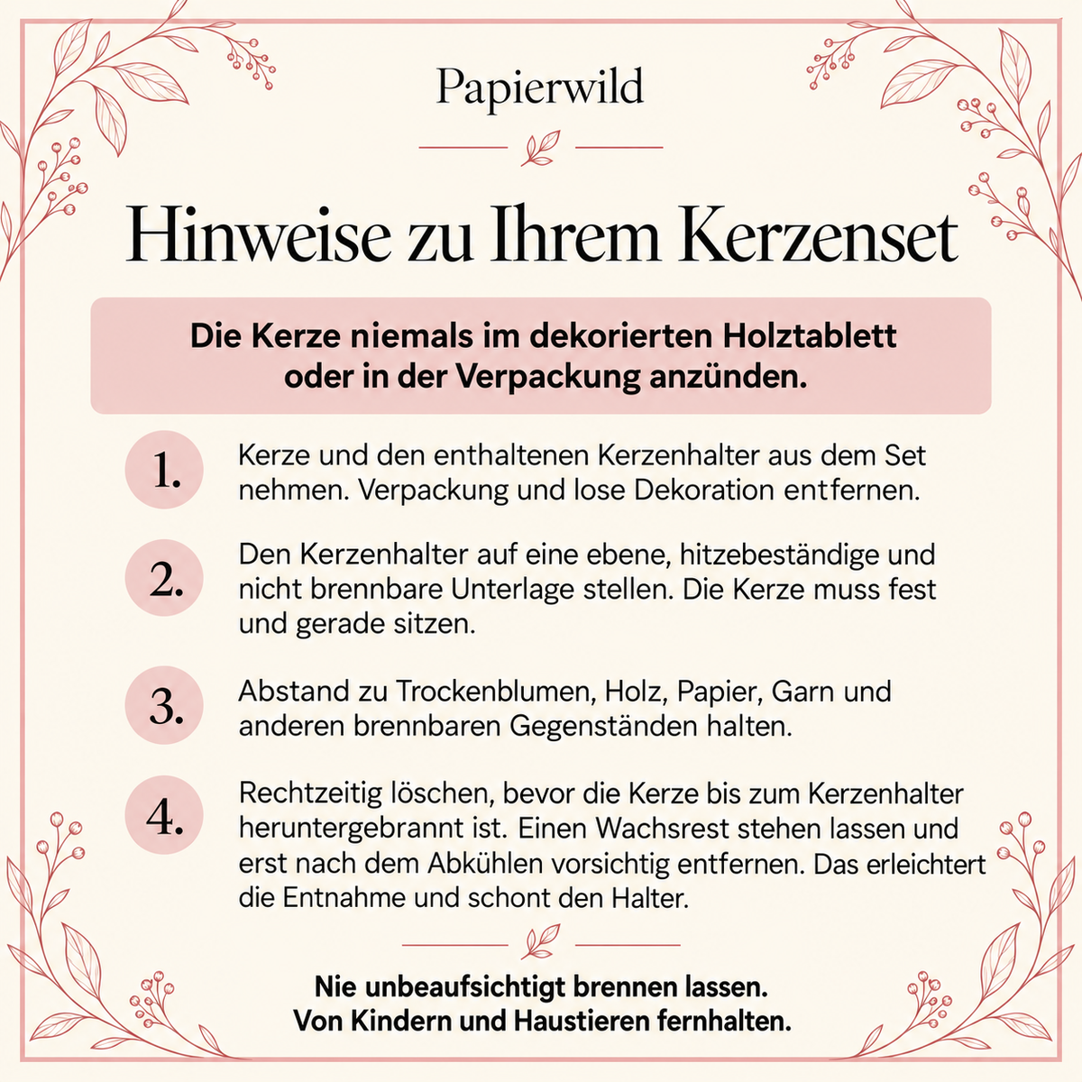 Kerzenset zur Silberhochzeit – optional mit personalisiertem Holzherz