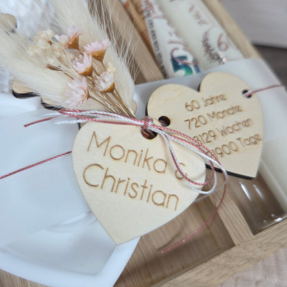 Kerzenset Geschenk zur goldenen Hochzeit